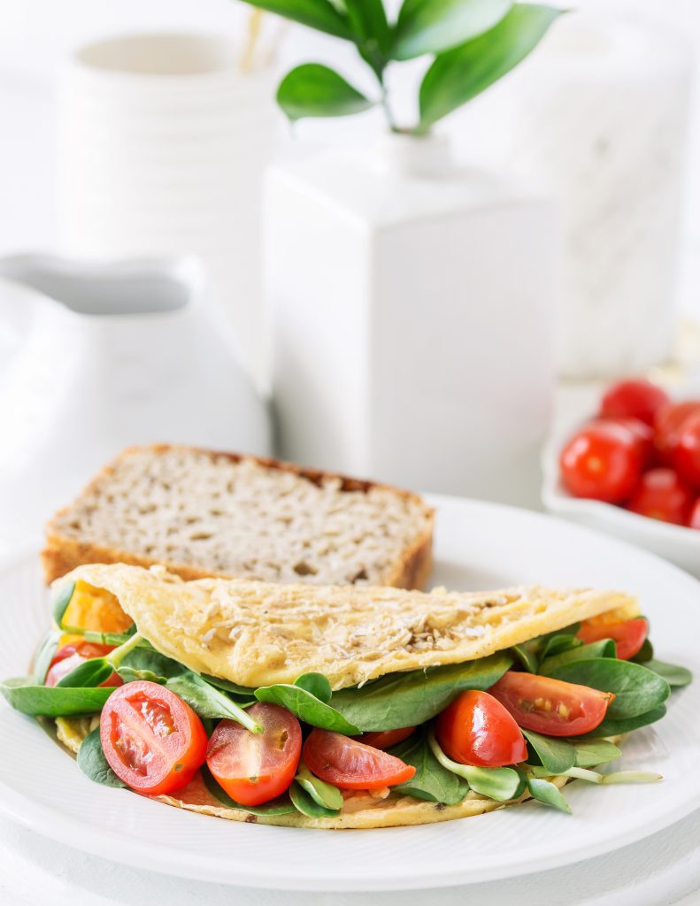 Omlet z otrębami pszennymi